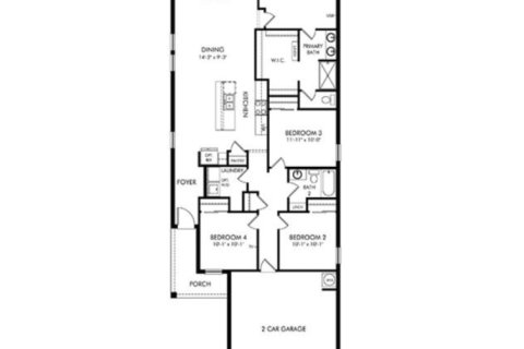 House floor plan «House», 4 bedrooms in Monroe Meadows