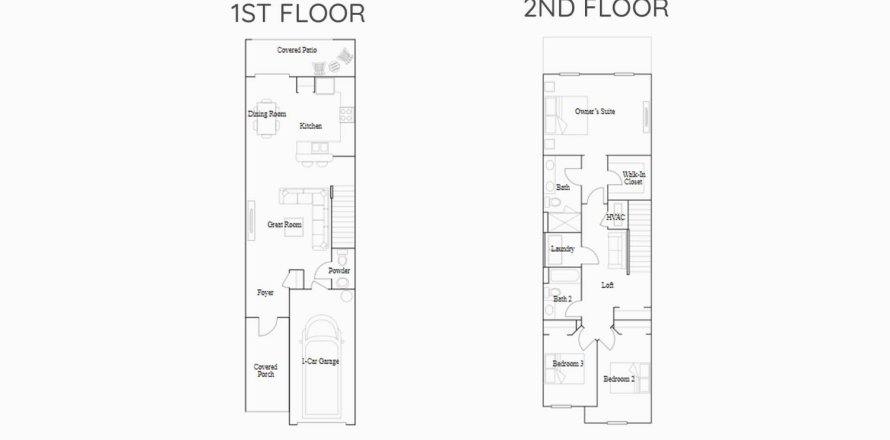 Townhouse in TOWNES AT LAKE THOMAS in Land O' Lakes, Florida 3 bedrooms, 152 sq.m. № 266483