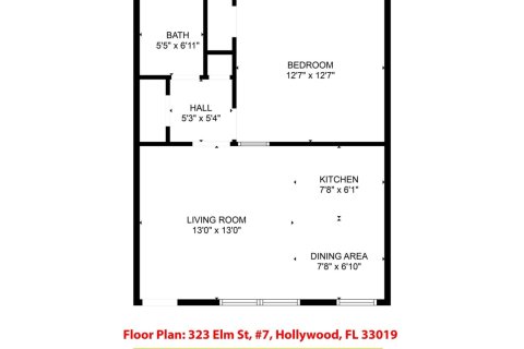 Appartement à louer à Hollywood, Floride: 1 chambre № 1081584 - photo 1