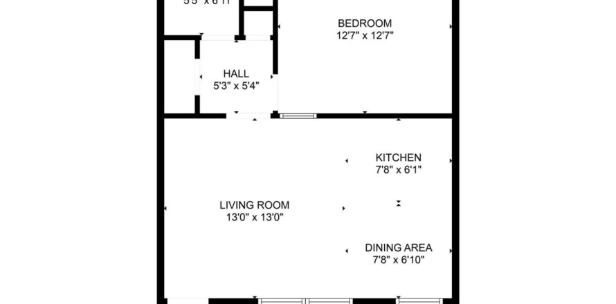 Apartamento en Hollywood, Florida 1 dormitorio № 1081584