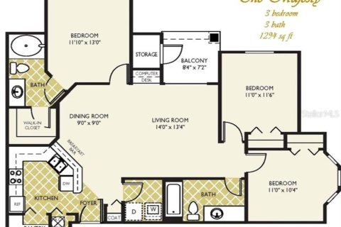 Condominio en alquiler en Tampa, Florida, 3 dormitorios, 119.75 m2 № 1906427 - foto 6