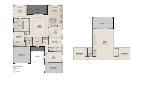 House floor plan «House», 5 bedrooms in Serengeti by Biscayne Homes