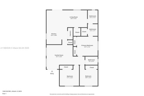 House in Hialeah Gardens, Florida 3 bedrooms, 132.29 sq.m. № 1931212 - photo 28