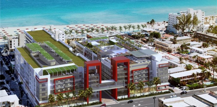 Отель, гостиница в Холливуд, Флорида 1 спальня, 67.26м2 № 1984859