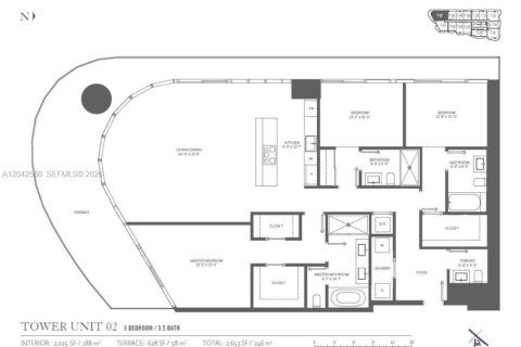 Copropriété à vendre à Miami, Floride: 3 chambres, 177.35 m2 № 2193321 - photo 7