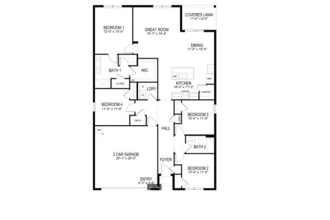 Property floor plan «4BR-4», 4 bedrooms in Hernando Spot Lots