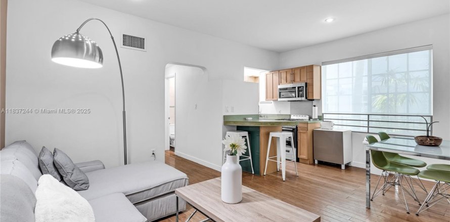 Кондоминиум с 1 спальней в Майами-Бич, Флорида № 1957739