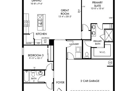 House in Haines City, Florida 3 bedrooms, 138.52 sq.m. № 1839868 - photo 1