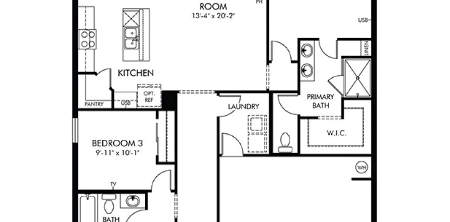House in Haines City, Florida 3 bedrooms, 138.52 sq.m. № 1839868