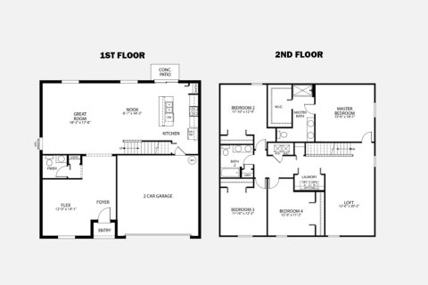 Townhouse floor plan «250SQM SEQUOIA», 4 bedrooms in PORT ST. JOHN