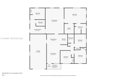 Купить виллу или дом в Форт-Лодердейл, Флорида 5 спален, 76.64м2, № 2064157 - фото 3