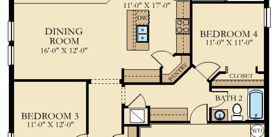 House in TOHOQUA in Kissimmee, Florida 4 bedrooms, 198.72 sq.m. № 1870106