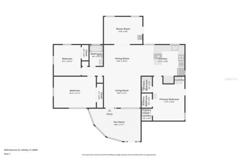 House in Holiday, Florida 3 bedrooms, 88.07 sq.m. № 2155718 - photo 19