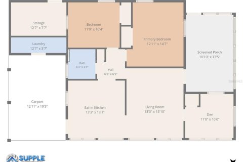 Casa en venta en Saint Petersburg, Florida, 3 dormitorios, 103.86 m2 № 2385942 - foto 4