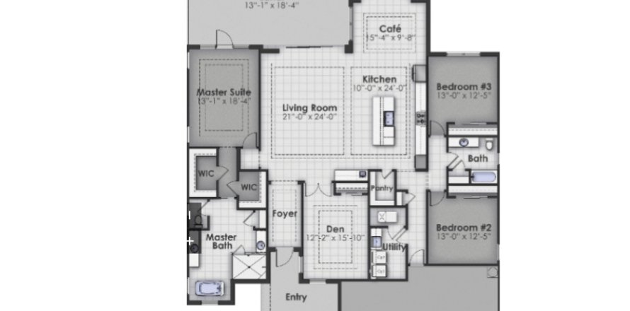 House in Gran Place in Venice, Florida 2 bedrooms, 251 sq.m. № 564473
