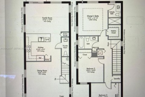 Townhouse in Miami, Florida 3 bedrooms, 147.44 sq.m. № 2305729