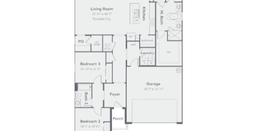 House floor plan «House», 3 bedrooms in Isle of Bayview