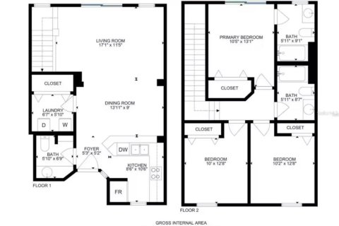 Touwnhouse à louer à Kissimmee, Floride: 3 chambres, 119.94 m2 № 2396664 - photo 20
