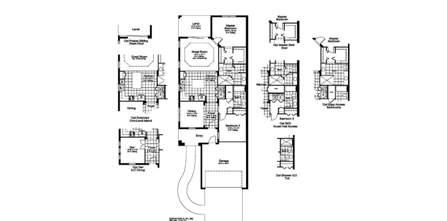 Планировка виллы или дома «133SQM CRYSTAL SAND» 2 спальни в ЖК CANOE CREEK