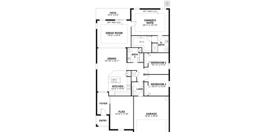 Планировка таунхауса «196SQM CAMELIA» 3 спальни в ЖК SUMMERWOODS