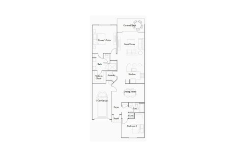 House floor plan «121SQM», 2 bedrooms in AVALON TRAILS