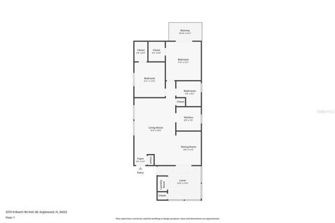 Condominio en venta en Englewood, Florida, 2 dormitorios, 81.75 m2 № 1543541 - foto 3