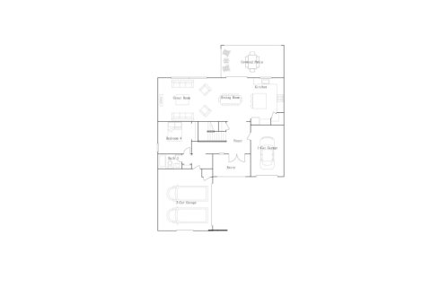 House floor plan «House», 4 bedrooms in Arden - The Providence Collection