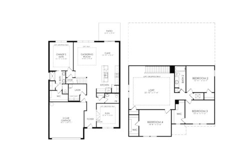 Планировка виллы или дома «268SQM» 4 спальни в ЖК SERENOA LAKES