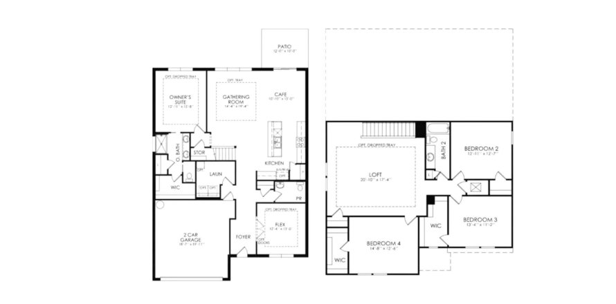 House floor plan «268SQM», 4 bedrooms in SERENOA LAKES