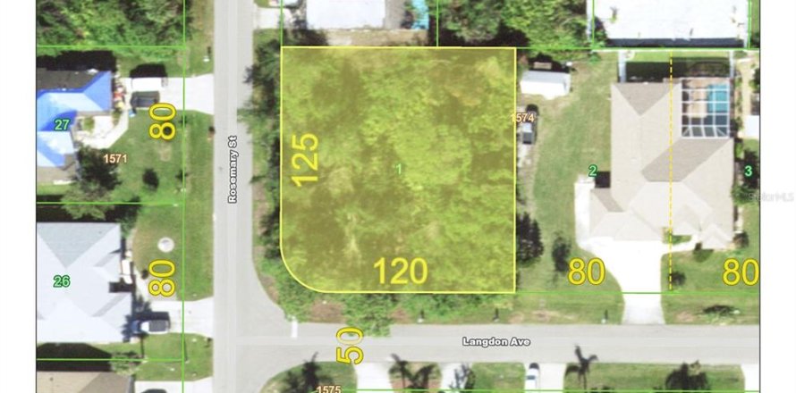 Land in Port Charlotte, Florida № 1554027
