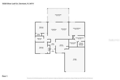 House in Clermont, Florida 3 bedrooms, 123.93 sq.m. № 2396161 - photo 2