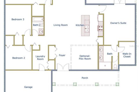 House in Spring Hill, Florida 4 bedrooms, 189.15 sq.m. № 1554843 - photo 2