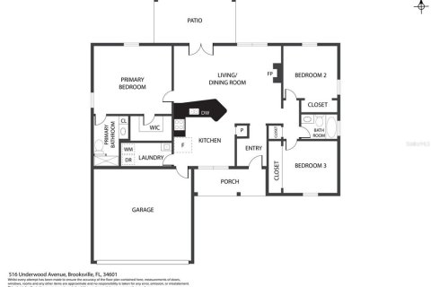 House in Brooksville, Florida 3 bedrooms, 126.35 sq.m. № 1885005 - photo 22