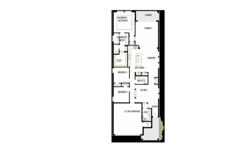 House floor plan «House», 3 rooms in Waterset Garden Series