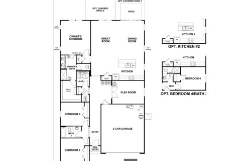 House floor plan «House», 4 bedrooms in Elm Creek at Silverleaf