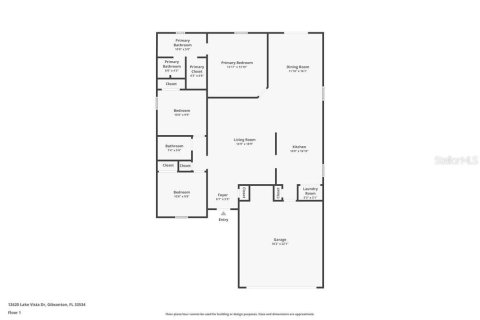 Villa ou maison à louer à Gibsonton, Floride: 3 chambres, 138.15 m2 № 2436782 - photo 3