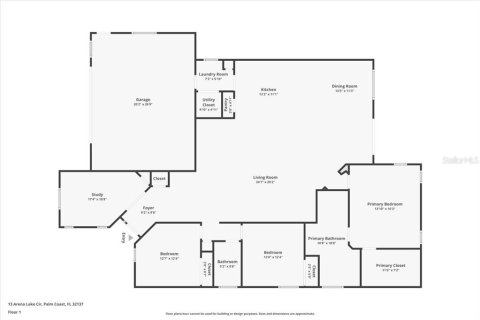House in Palm Coast, Florida 3 bedrooms, 211.72 sq.m. № 1870845 - photo 5