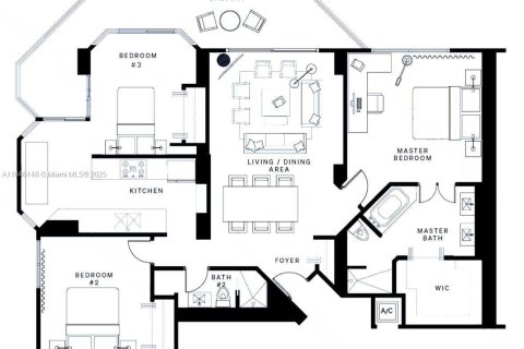 Купить кондоминиум в Авентура, Флорида 2 спальни, 126.44м2, № 1842912 - фото 6