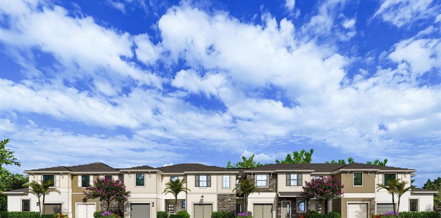 Adosado en Palm Beach Gardens, Florida 3 dormitorios, 152.36 m2 № 2177233