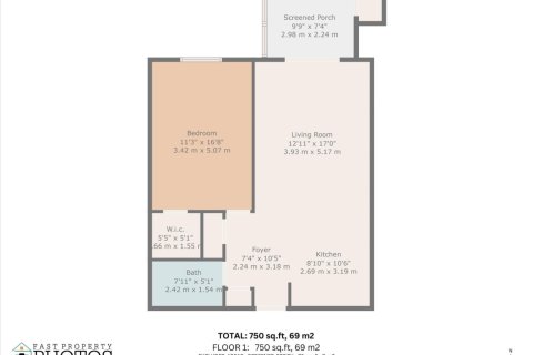 Condo in Pompano Beach, Florida, 1 bedroom  № 1227615 - photo 1
