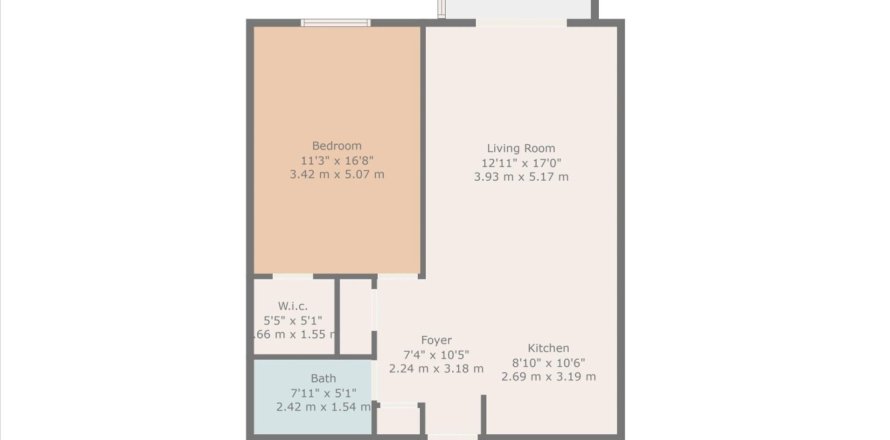 Condo in Pompano Beach, Florida, 1 bedroom  № 1227615