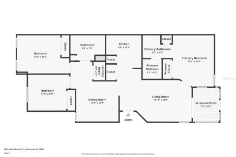 Copropriété à vendre à Kissimmee, Floride: 3 chambres, 115.66 m2 № 1883569 - photo 30