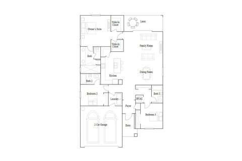Townhouse floor plan «172SQM VENICE», 3 bedrooms in THE ISLES AT WEST PORT