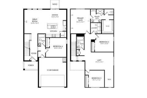 House floor plan «House», 4 bedrooms in Links Terrace