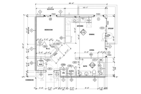 Condominium floor plan «1BR-4», 1 bedroom in Aventura Quattro
