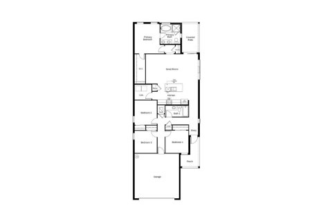 Townhouse floor plan «152SQM», 4 bedrooms in BRIGHTWOOD AT NORTH RIVER RANCH