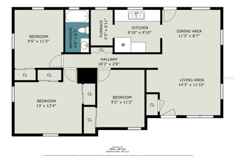 Villa ou maison à vendre à Daytona Beach, Floride: 3 chambres, 92.53 m2 № 2399376 - photo 21