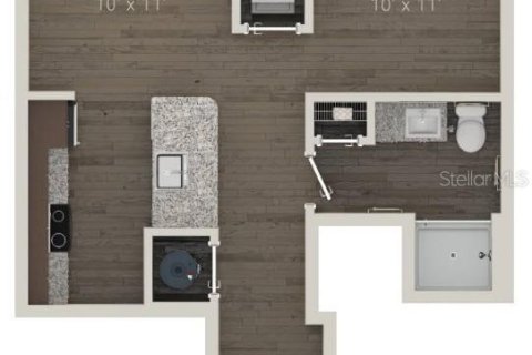 Снять в аренду квартиру в Сарасота, Флорида 2 комнаты, 56.11м2, № 1559018 - фото 7
