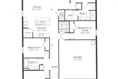 House in Okahumpka, Florida 3 bedrooms, 150.22 sq.m. № 1507919 - photo 6