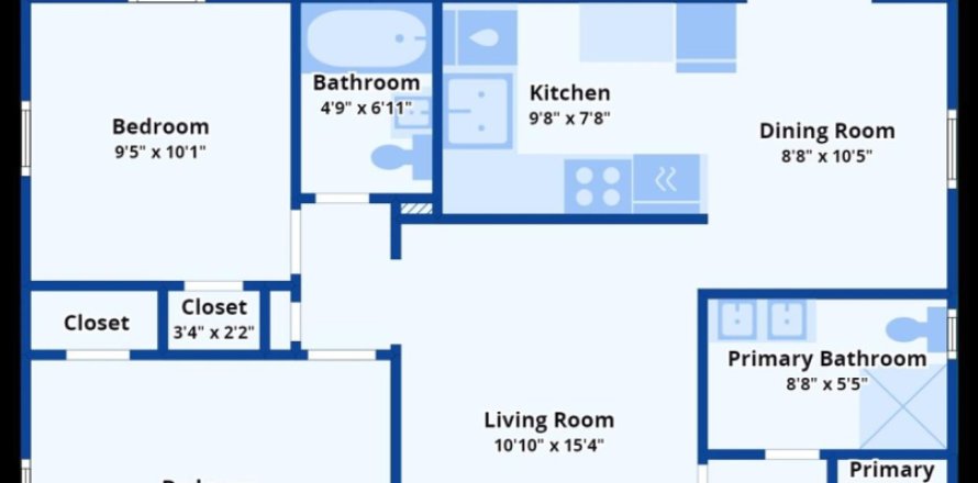 House in Fort Lauderdale, Florida 3 bedrooms, 110.65 sq.m. № 930177